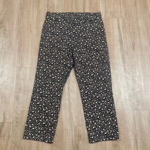 Rafaella Pull On Stretchy Leopard Print Capris 90s Fashion